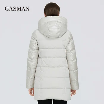 GASMAN 2020 Nove bež dolgo toplo navzdol parka žensko zimsko jakno plašč ženske modna kolekcija outwear Žensko elegantno jakno 008