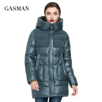 GASMAN 2020 Nove bež dolgo toplo navzdol parka žensko zimsko jakno plašč ženske modna kolekcija outwear Žensko elegantno jakno 008
