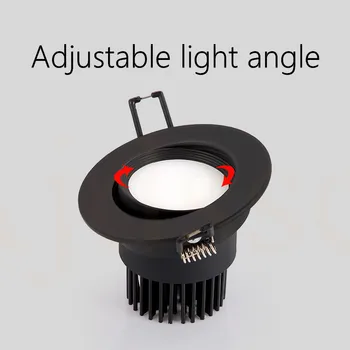 Downlight LED COB Pozornosti Stropne svetilke AC85-265V 3W 5W 7W 9W 12W 15W 20W 30W 40 W 50 W vgradne svetilke krog led panel svetlobe