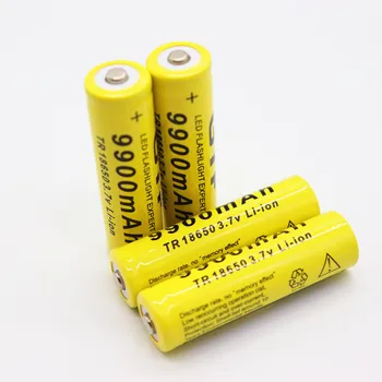 4pcs/Veliko 18650 baterijo 3,7 V 9900mAh polnilna liion baterija za Led svetilko, Baklo batery litio baterija+ Brezplačna Dostava