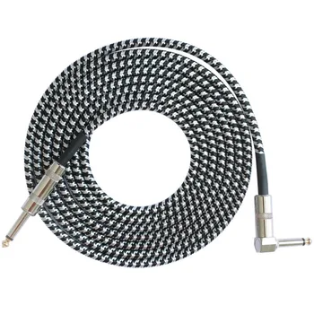 Mono Jack Kitare Kabel Audio Moški-Moški Kabel Žice Kabel Pletenje Baker 6,35 mm Ravne Vtič Za Električno Akustična Kitara Bas