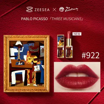 ZEESEA Šminka Picasso Serije Dolgotrajen Mat Nepremočljiva Žamet Non-stick Skodelice Naravnega Make Up Nove Ustnice Stick