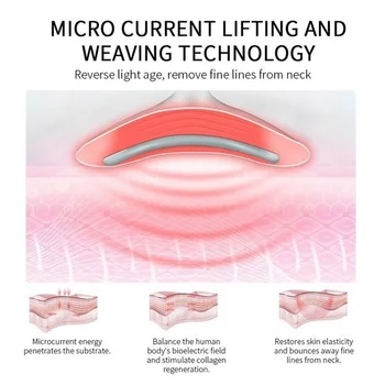 3 Načini LED Foton Terapija Vratu Lifting Obraza IPL Vibracije Kože Privijte Zmanjšanje Dvojno Brado Proti Gubam Anti-Aging Lepoto Naprave