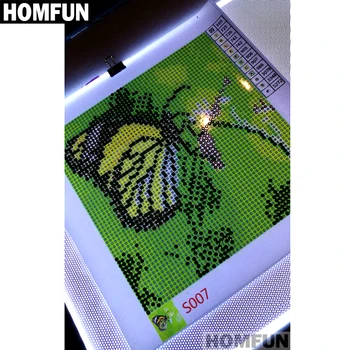 HOMFUN A4, LED Umetnik Tanke Umetnost Šablona Risalno Desko Svetlobe Polje Iskanje Tabela Pad 5D Diy Diamond Vezenje Slikarstvo Navzkrižno Šiv