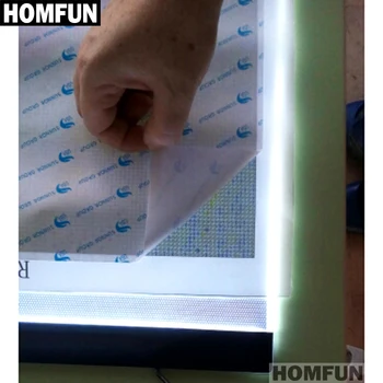 HOMFUN A4, LED Umetnik Tanke Umetnost Šablona Risalno Desko Svetlobe Polje Iskanje Tabela Pad 5D Diy Diamond Vezenje Slikarstvo Navzkrižno Šiv