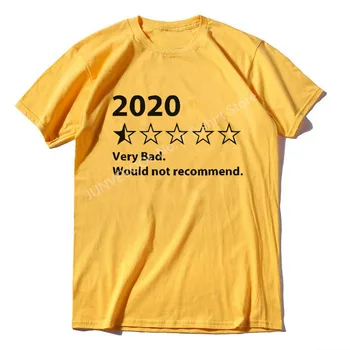 Zelo Slabo 2020 Ne Bi Priporočal Humor T Shirt Harajuku Slog Smešno 2020 Pregled Bombaža, Kratek Rokav Tee shirt unisex majica s kratkimi rokavi