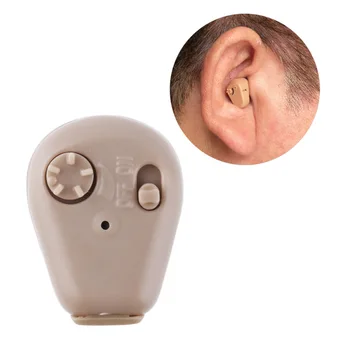 V Uho Mini Digitalni Slušni Pripomočki Pomoč Nastavljiv Ojačevalec Zvoka Slušni aparat Visoke Kakovosti Uho Oskrbe za starejše gluhe