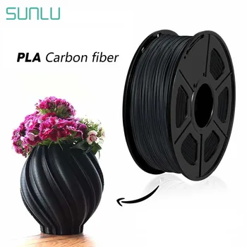SUNLU 1.75 mm PLA Ogljikovih Vlaken Nitke Za 3D Tiskalnika 1 KG S Konico nestrupeno Plastične PLA Ogljikovih Vlaken, Filamentov
