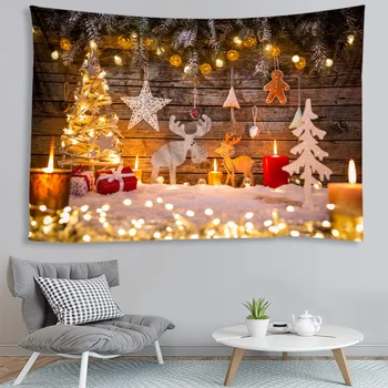 Novo Leto, Božič, tapiserija, družino dekoracijo prijatelji stranka ozadja, okraski visi krpo super velikosti neobvezno