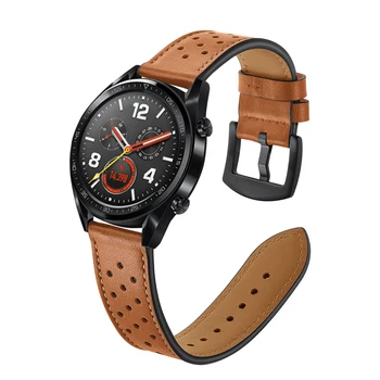 22 mm pas za Samsung Galaxy watch 3 46mm correa Prestavi S3 amazfit Bip Huawei watch GT 2 trak Pravega Usnja Zapestnica pasu 41/45