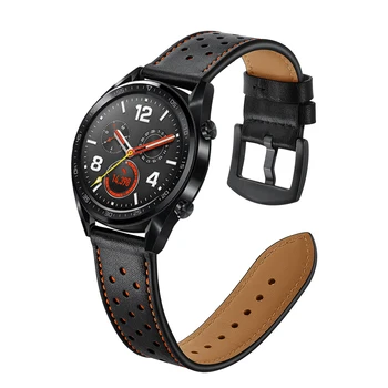 22 mm pas za Samsung Galaxy watch 3 46mm correa Prestavi S3 amazfit Bip Huawei watch GT 2 trak Pravega Usnja Zapestnica pasu 41/45