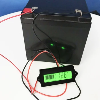 Zmogljivost baterije Indikator Voltmeter Odstotne Moč Spremljati Instrument Za 12V-48V svinčevih Baterij 2S-17