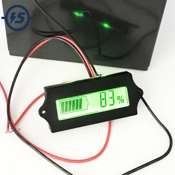 Zmogljivost baterije Indikator Voltmeter Odstotne Moč Spremljati Instrument Za 12V-48V svinčevih Baterij 2S-17