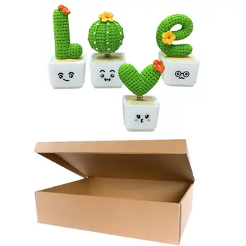 4Pcs Ustvarjalne Simulacije Kaktus Oblikovan Adornments Dekorativni Bonsaj Prop Ins Valentinovo Darilo Kaktus Okraski (Zelena)