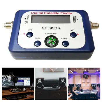 Digitalni Prikaz Satelitske Finder Meter Satfinder TV Signal Sprejemnik Dekoder Satlink Receptor Zumer Kompas LCD sporazum o PROSTI trgovini Jed