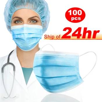 Razpoložljivi Obraz Kirurško Masko 3 Plast, ki Niso Wove Filter Medicinski Potrošni Usta Masko Filter Držalo Dihanje Melt-blown Maske