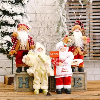 Božični Okraski, Santa Claus Lutka Decoracion Tkanine Božično Drevo Za Obešanje Dekorativne Za Novo Leto Dekorativni Darilni 2021