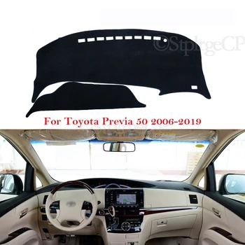 Nadzorna plošča Pokrov Zaščitni Ploščici za Toyota Previa 50 2006 -2019 Avto XR50 za Estima Tarago Visoke Kakovosti Pu Usnje