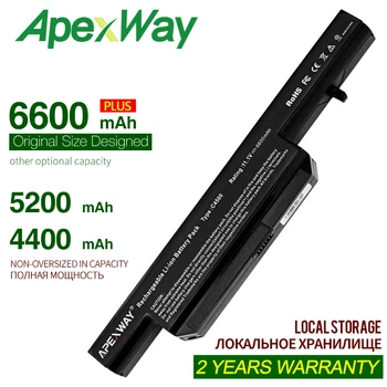ApexWay Baterija Za Clevo C4500BAT-6 C4500BAT 6 C4500BAT6 B4100M B4105 B5100M B5130M B7110 C4100 C4500 C4500Q C5100Q C5500Q