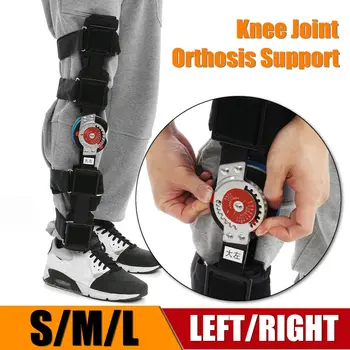 Nastavljiv Tečajih Kolena Naramnicami Kolena Orthosis Naramnicami Podporo Ortopedskih Noge Oklepaji Omejeno Pogačica Orthosis Rehabilitacijo Zaščitnik