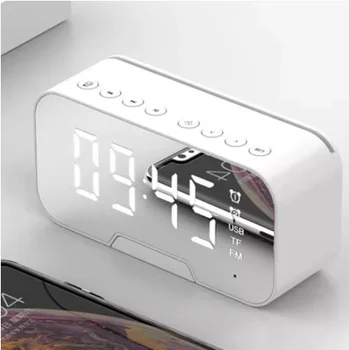 G5 LED Ogledalo Budilka Bluetooth Zvočnik Radio Subwoofer Predvajalnik Glasbe Tabela Ura Plačilo Glas oddaja Vstavljeno Kartico Ura