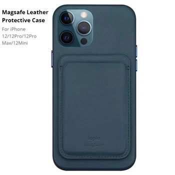 Bonola Magnetni Primeru Telefon Za iPhone 12 Max Pro Mini Shockproof Usnjene Denarnice Case Zadnji Pokrovček Za iPhone 12Pro/12Mini/12 Coque