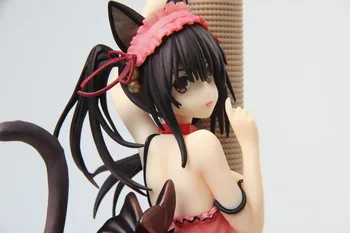 Anime Datum Živo Tokisaki Kurumi 1/7 Seksi Mačka Dekleta PVC Akcijska Figura Model Lutka Igrače
