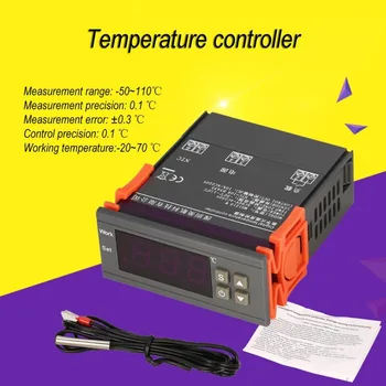 MH1210W AC90-250V Digitalni Temperaturni Termostat Regulator Krmilnik -50~110 C Ogrevanje, Hlajenje, Nadzor NTC Senzorja