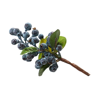 10pcs Dekorativni Borovničev Sadni Berry Umetne Rože Svilene Rože, Sadje Za Poročno Dekoracijo Doma Umetne Rastline modra