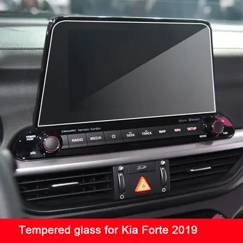 9H kaljeno steklo screen protector film za Kia Forte 2019 avto navigacija se dotaknite center zaslon