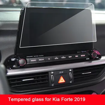 9H kaljeno steklo screen protector film za Kia Forte 2019 avto navigacija se dotaknite center zaslon