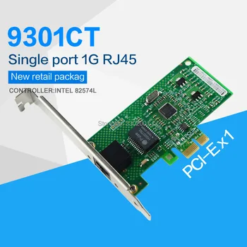 FANMI 9301CT PCI-E X1 10/100/1000M RJ45 Gigabit Ethernet mrežne Kartice Server Adapter Nic EXPI9301CT Krmilnik intel 82574