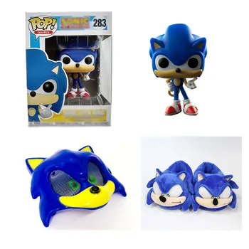 OHMETOY Sonic Hedgehog Dejanje Igrače Masko, Kapo Copate Skp Shadow Repi Amy Rose, Pevec Lutka Božično Darilo