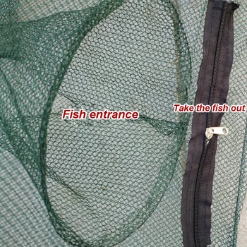 Porozni Popolnoma avtomatsko ribolov neto zložljiva prenosna rib, mreže za Ribolov v katero koli smer