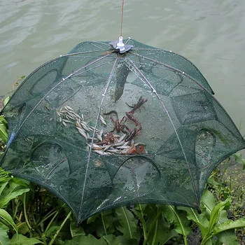 Porozni Popolnoma avtomatsko ribolov neto zložljiva prenosna rib, mreže za Ribolov v katero koli smer