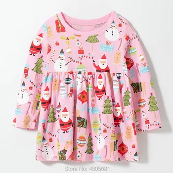 Bombaža, za Malčke Princesa Obleko Baby Girl Obleke Otroci Vrhovi 2020 blagovne Znamke Pomlad Jesen enodelne Otroške Obleke Za Dekleta 1-7Y