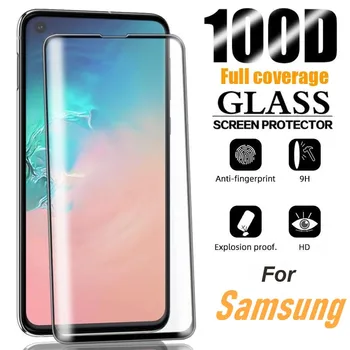 2v1 Kaljeno Steklo zaščitno folijo Za Samsung Galaxy S20 S21 Ultra Zaščitno folijo Za Samsung S10 S20 E Plus 5G Objektiv Zaslon Zaščito