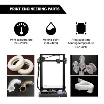 SUNLU PA Najlon V2 3D Tiskalnik, ki z Žarilno 1.75 mm Visoko natezno Trdnostjo Najlon Filament1KG 3D Tiskanje Materiala