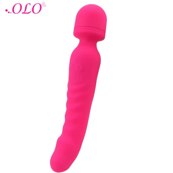 OLO Dvojno Glavo AV Palico Vibrator za Klitoris Stimulator Sex Shop Sex Igrače za Ženske Čarobno Palico G Spot z vibriranjem Dildo, Vibrator