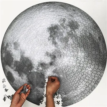 1000 kos/set Krog Geometričnih Zemlja Luna Nebu Mavrica Sestavljanke Igrače za Odrasle Otroci Puzzle Ravno Izobraževalne Zmanjšanje Stresa Igrača