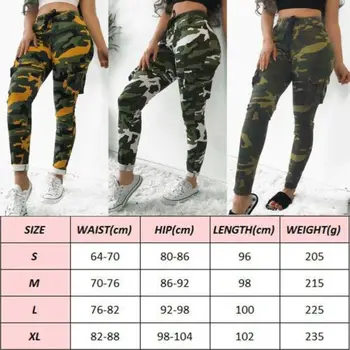 Ženske Prikrivanje, Dolge Hlače Camo Tovora Hlače Priložnostne Poletje Hlače Vojaške Vojske Borilni Športi Modna Oblačila