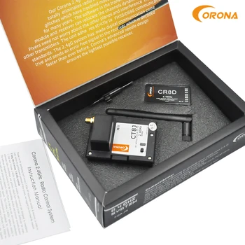Corona 2,4 Ghz JR Graupner Modul & Rx Combo Kit CR8D+CT8J V2 DSSS