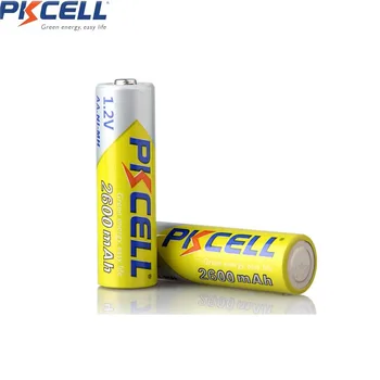 4Pcs/1Card PKCELL AA 1,2 V NIMH 2600mah Baterija za ponovno Polnjenje Pravi Zmogljivosti Tovarne neposredno Za Kamero
