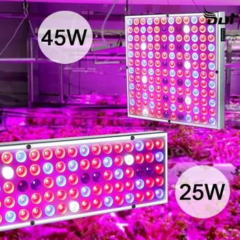 LED rastlin svetlobe celoten spekter nepremočljiva rast rastlin, svetlobe 45W dodatek svetlobe sajenje svetlobe toplogrednih 25 W IP65