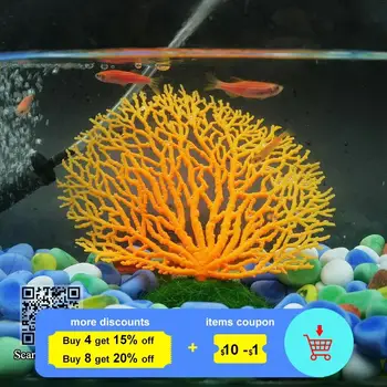 Fish Tank Akvarij Oprema Silikonsko Akvarij Umetno Koralni Rastlin za fish tank coral reef Aquarium Vode Dekoracijo