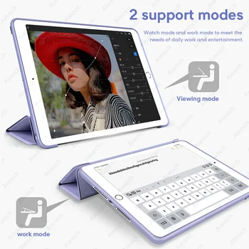 PU Usnje Silikonsko Ohišje Za iPad Zraka 4 3 2 1 Mini 5 Funda Za iPad Pro 11 9.7 6. 5. 10.2 7. generacije Ohišje Za iPad 8.