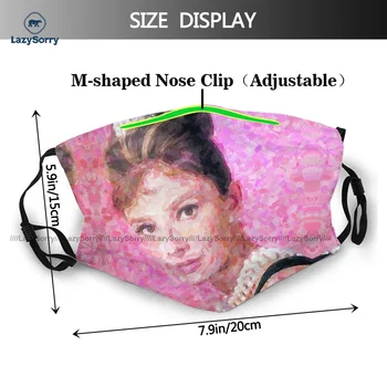 Audrey Hepburn Je Obraz Masko Poceni Prah Zaščito Kul Poliester Unisex Usta Obrazne Maske Z Filtri