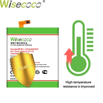Wisecoco 3850mAh LIS1546ERPC Baterija Za SONY Xperia C3 T3 S55T S55U D2502 D2533 M50W D5103 Mobilni Telefon+Kodo za Sledenje