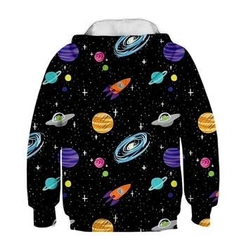Vroče Astronavt Vesoljsko Obleko 3d Tiskanih Chid Hoodies Harajuku Astronavt Fantje hoodie Casual Moški Oblačila Majica Cool Fant Junak Plašč