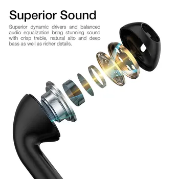 CUFOK TWS Bluetooth Slušalke Pravi Brezžični Šport Hi-fi Slušalke Bas Čepkov Mikrofon Gaming Slušalke Za Android iOS Xiaomi